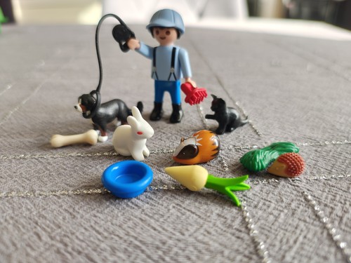 Playmobil pets set with boy - playmobil,